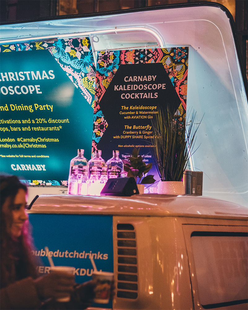 Carnaby_Christmas_Kaleidoscope_Event_Cocktail_Van